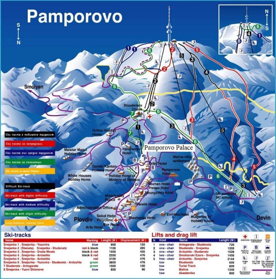 Апартамент Pamporovo Palace Exterior foto